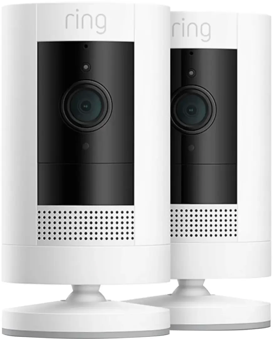 Ring Ring - 2-Pack Outdoor Cam (Stick Up Cam) Indoor/Outdoor Wire Free 1080p Security Camera