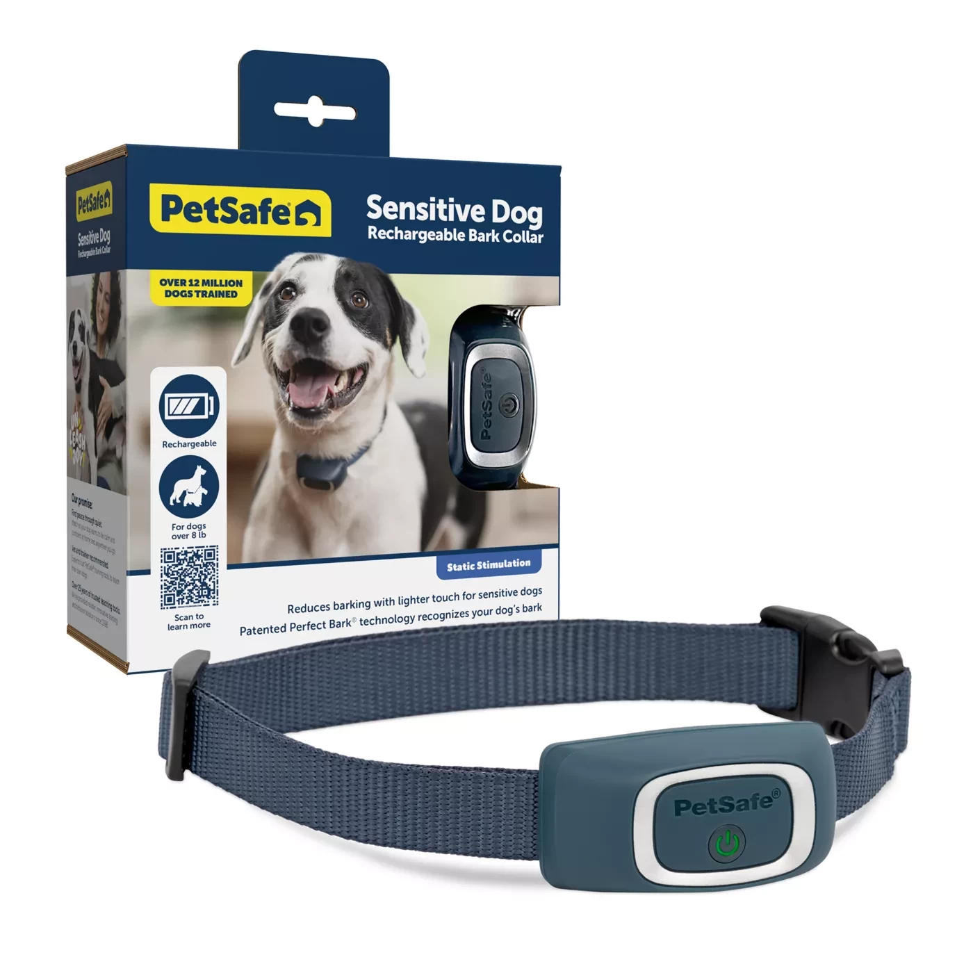 PetSafe® Lite Rechargeable Bark Collar - Timid/Little Dogs 8 lb + - 15 Levels Static Correction